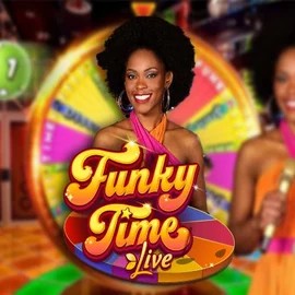 Funky Time logo ā Live Casino by Evolution at Tombriches Casino