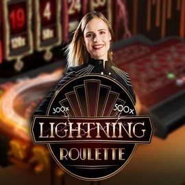 Live Casino logo of Lightning Roulette from Evolution at Tombriches Casino
