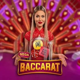 Mega Baccarat game by Pragmatic Play ā logo hosted on Tombriches Casino