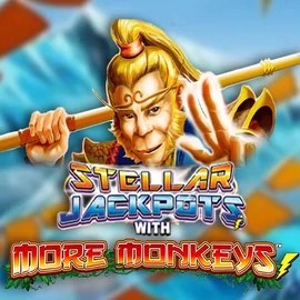Play the Stellar Jackpots with More Monkeys slot by Lightning Box Game on Tombriches Casino