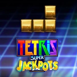 Tetris Super Jackpots online game logo by WMS on tombrichesscasino.com